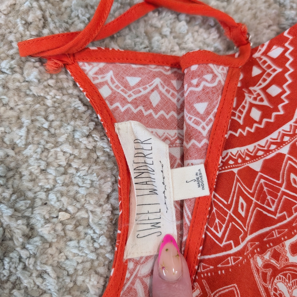 NWT Womens Red Bandana Print Top and‎ Shorts Set - Picture 4 of 5